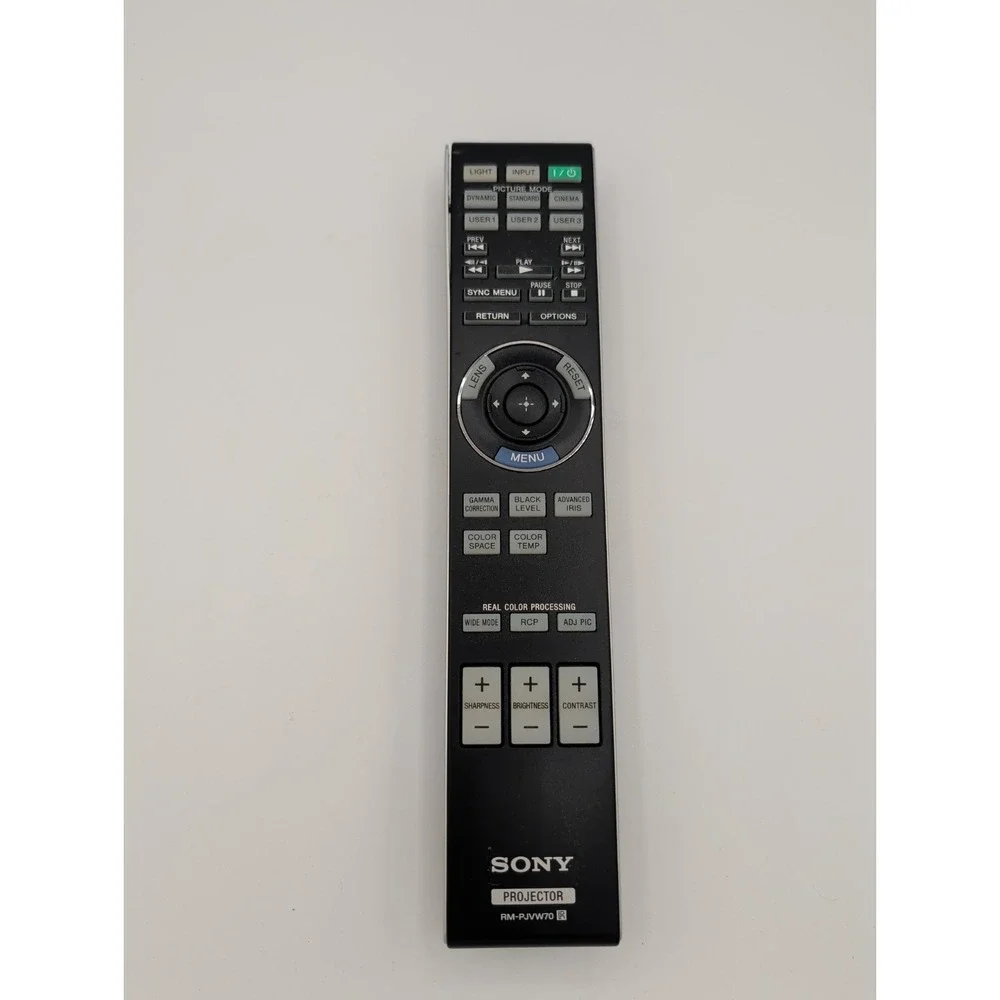 Sony RM-PJVW70 Projector Remote Control Black Silver Genuine OEM